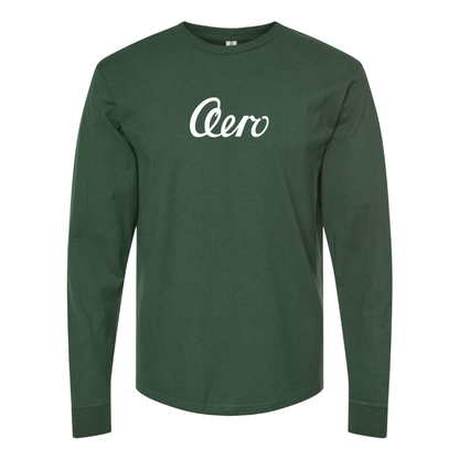 Men's Aero   Logo Cotton Long Sleeve T-Shirt