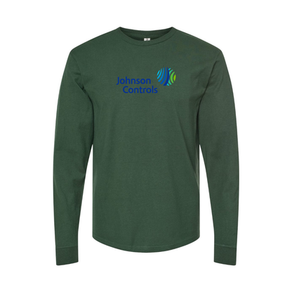 Men's Johnson-Controls Logo Long Sleeve T-Shirt