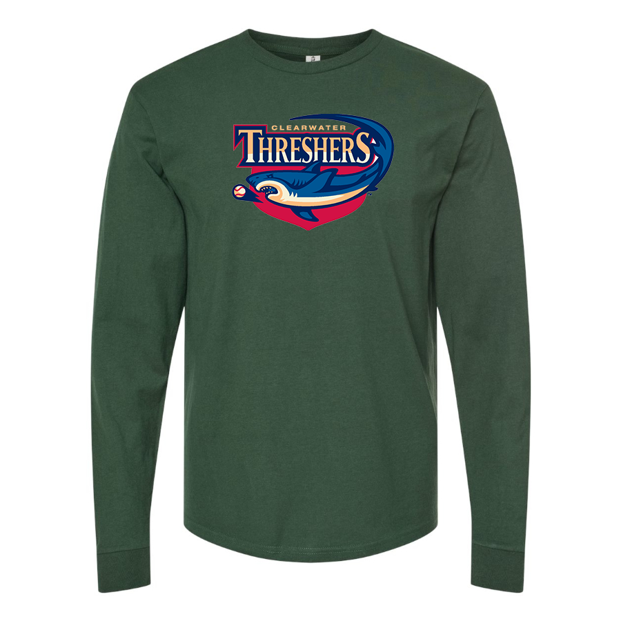 Men's Clearwater Threshers Logo Cotton Long Sleeve T-Shirt