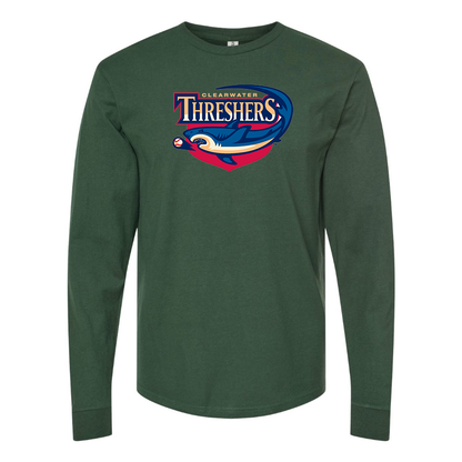 Men's Clearwater Threshers Logo Cotton Long Sleeve T-Shirt