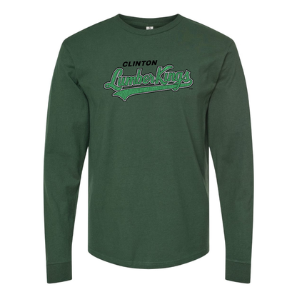 Men's Clinton LumberKings  Logo Cotton Long Sleeve T-Shirt
