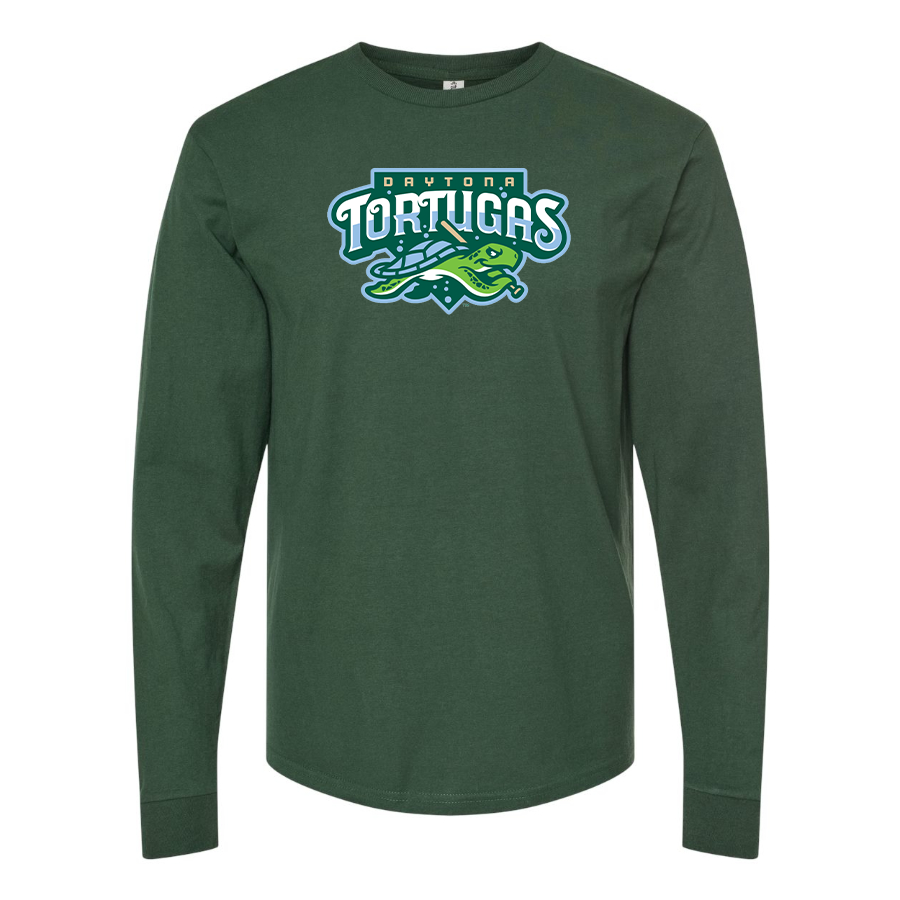 Men's Daytona Tortugas Logo Cotton Long Sleeve T-Shirt