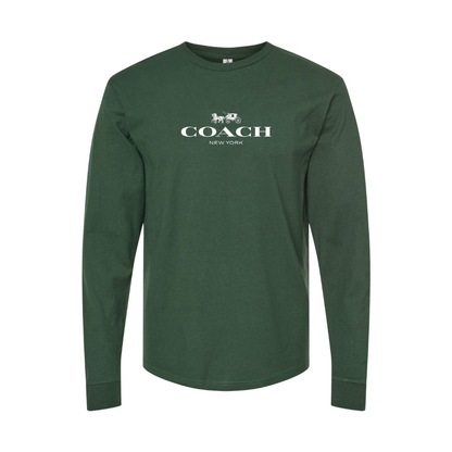 Men's Coach Logo Long Sleeve T-Shirt