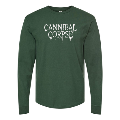 Men's  Cannibal Corpse Logo Cotton Long Sleeve T-Shirt