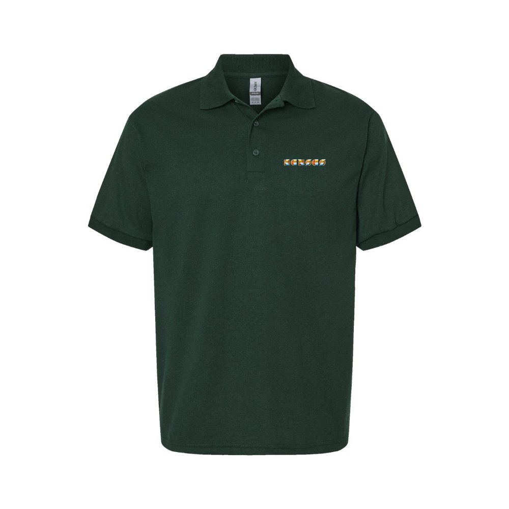 Men's Kansas Logo Dry Blend Polo
