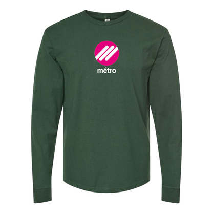 Men's Lausanne Métro Logo  Cotton Long Sleeve T-Shirt