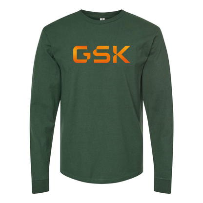 Men's GSK Logo Cotton Long Sleeve T-Shirt