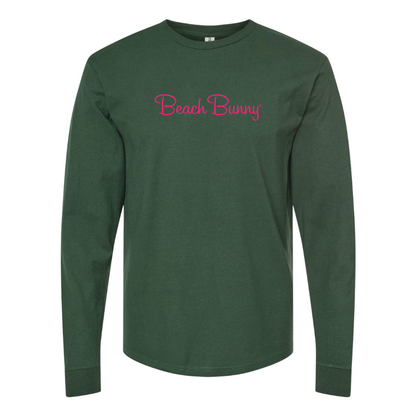 Men's Beach Bunny Logo Cotton Long Sleeve T-Shirt