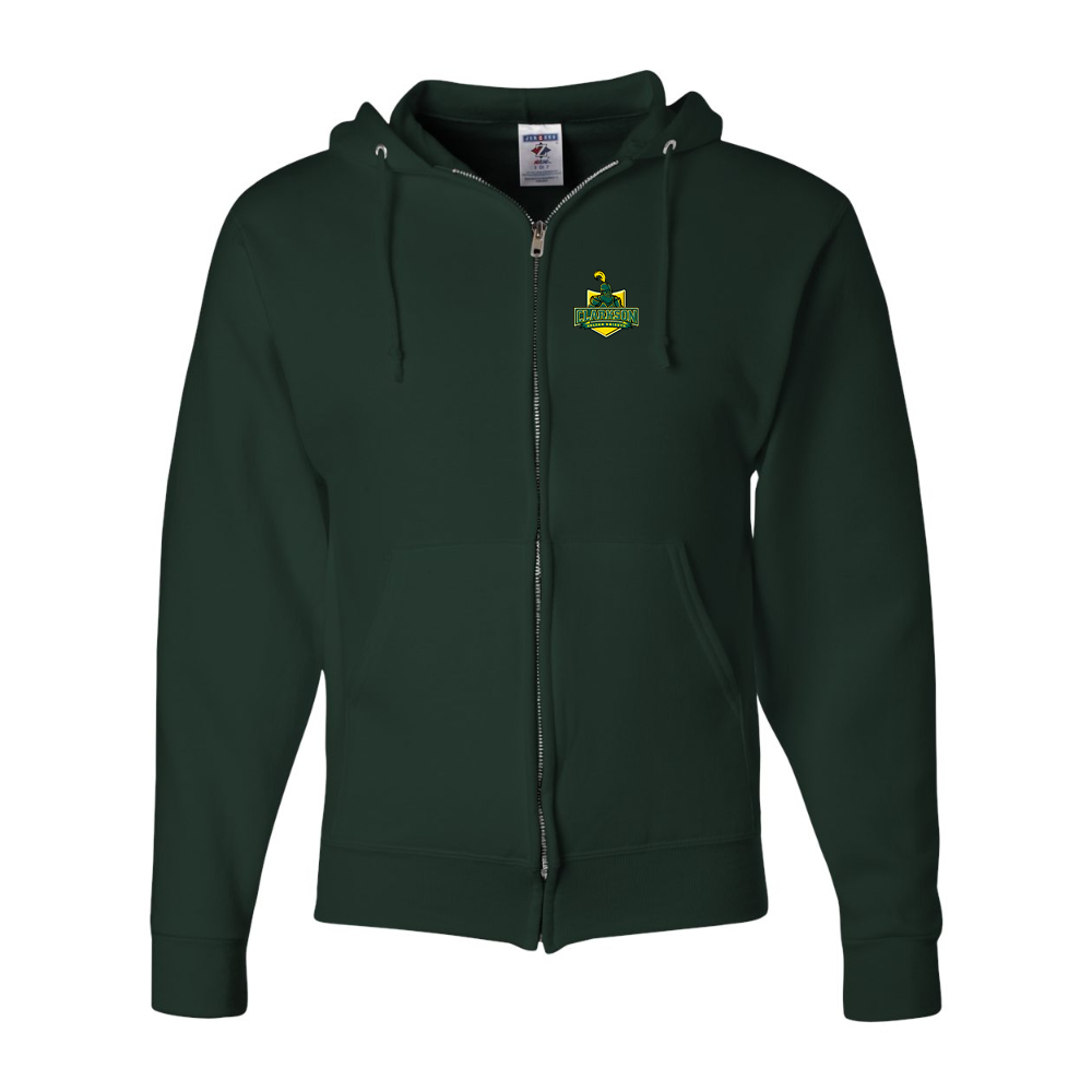 Men's Clarkson Golden Knights JERZEES NuBlend Full-Zip Hooded Sweatshirt