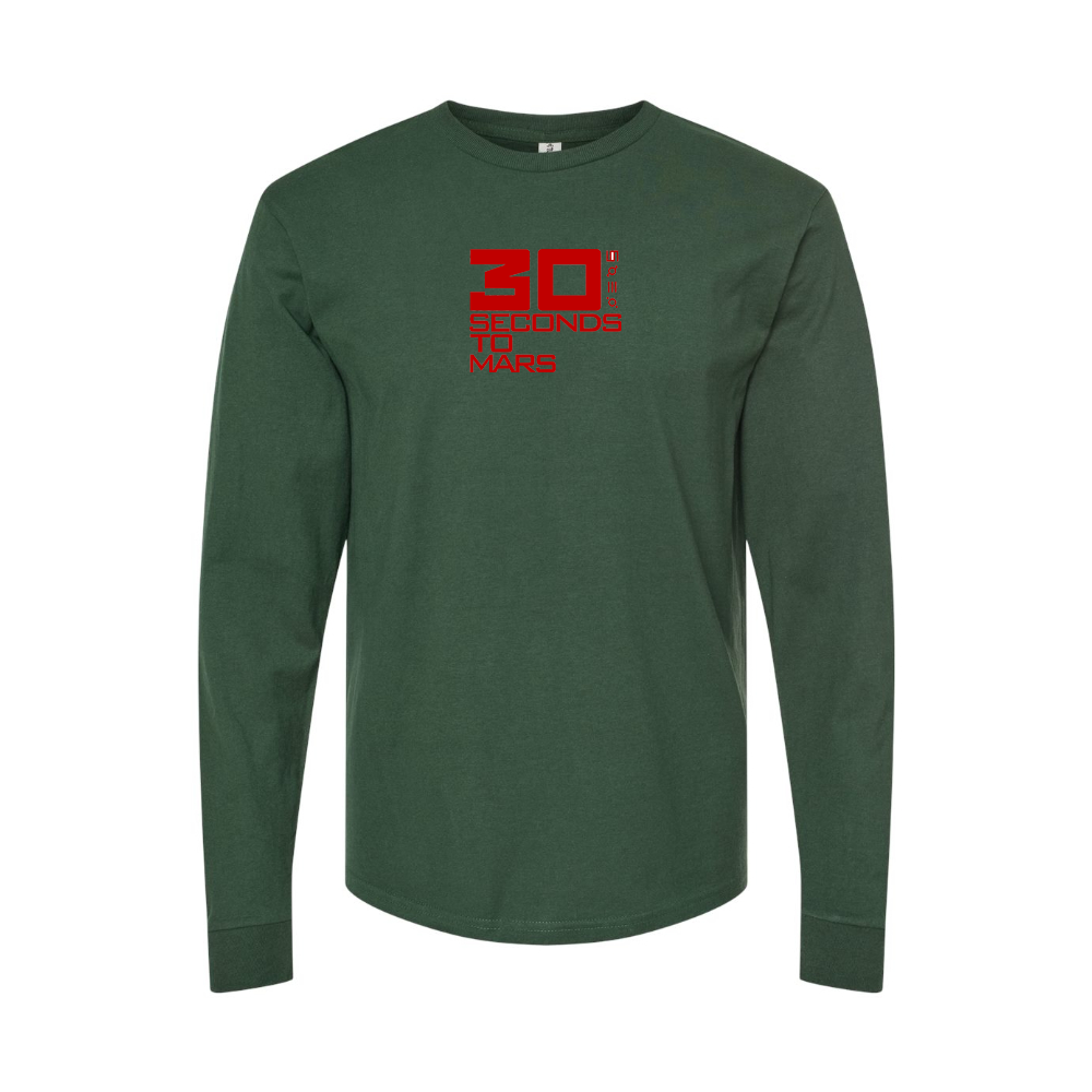 Men's 30 Seconds To Mars Logo Long Sleeve T-Shirt