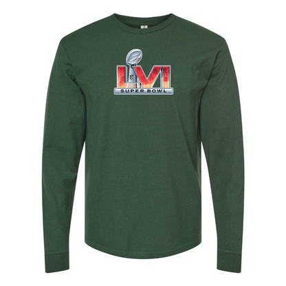Men's Superbowl LVI Logo  Cotton Long Sleeve T-Shirt