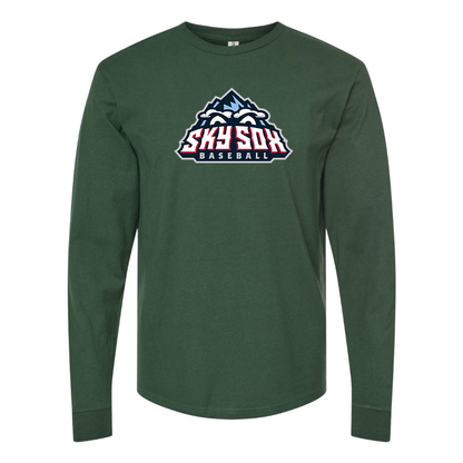 Men's Colorado Springs Sky Sox  Logo Cotton Long Sleeve T-Shirt