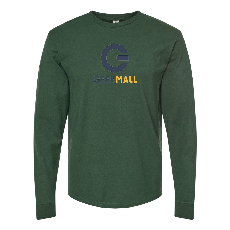 Men's Geekmall Logo  Cotton Long Sleeve T-Shirt