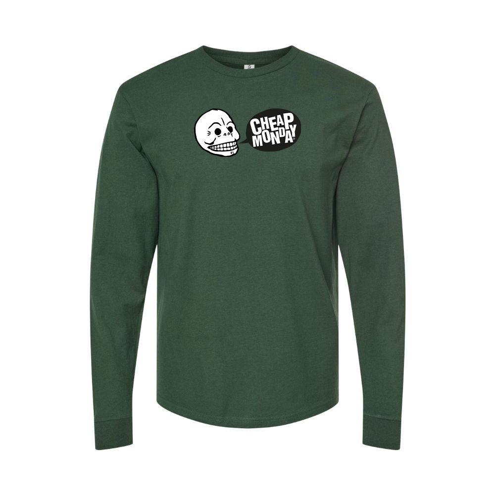 Men's Cheap Monday Logo Long Sleeve T-Shirt