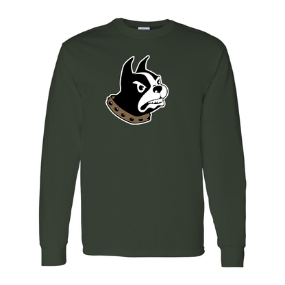 Men's Woffrd Terriers  Gildan Heavy Cotton Long Sleeve T-Shirt