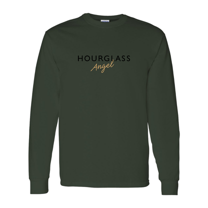 Men's Hourglass Angel  Gildan Heavy Cotton Long Sleeve T-Shirt