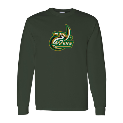Men's Charlotte 49ers Gildan Heavy Cotton Long Sleeve T-Shirt