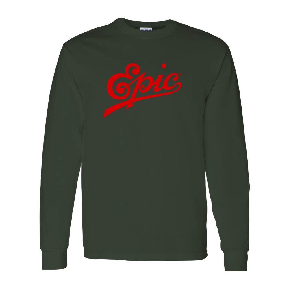 Men's Epic Records  Gildan Heavy Cotton Long Sleeve T-Shirt