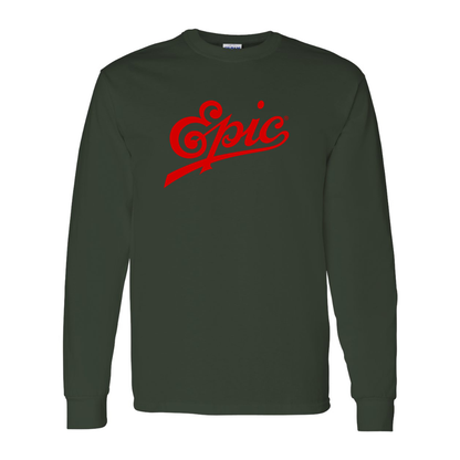 Men's Epic Records  Gildan Heavy Cotton Long Sleeve T-Shirt