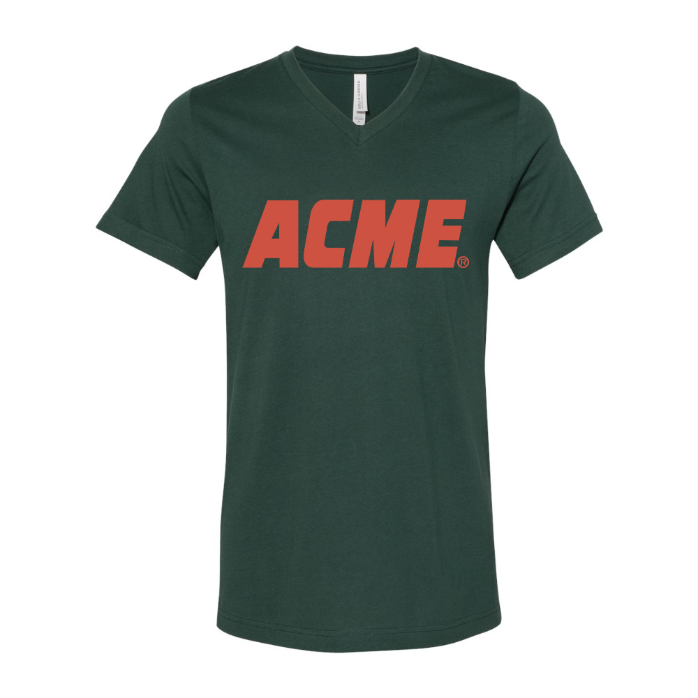 ACME Logo BELLA  CANVAS - Jersey V-Neck T-Shirt