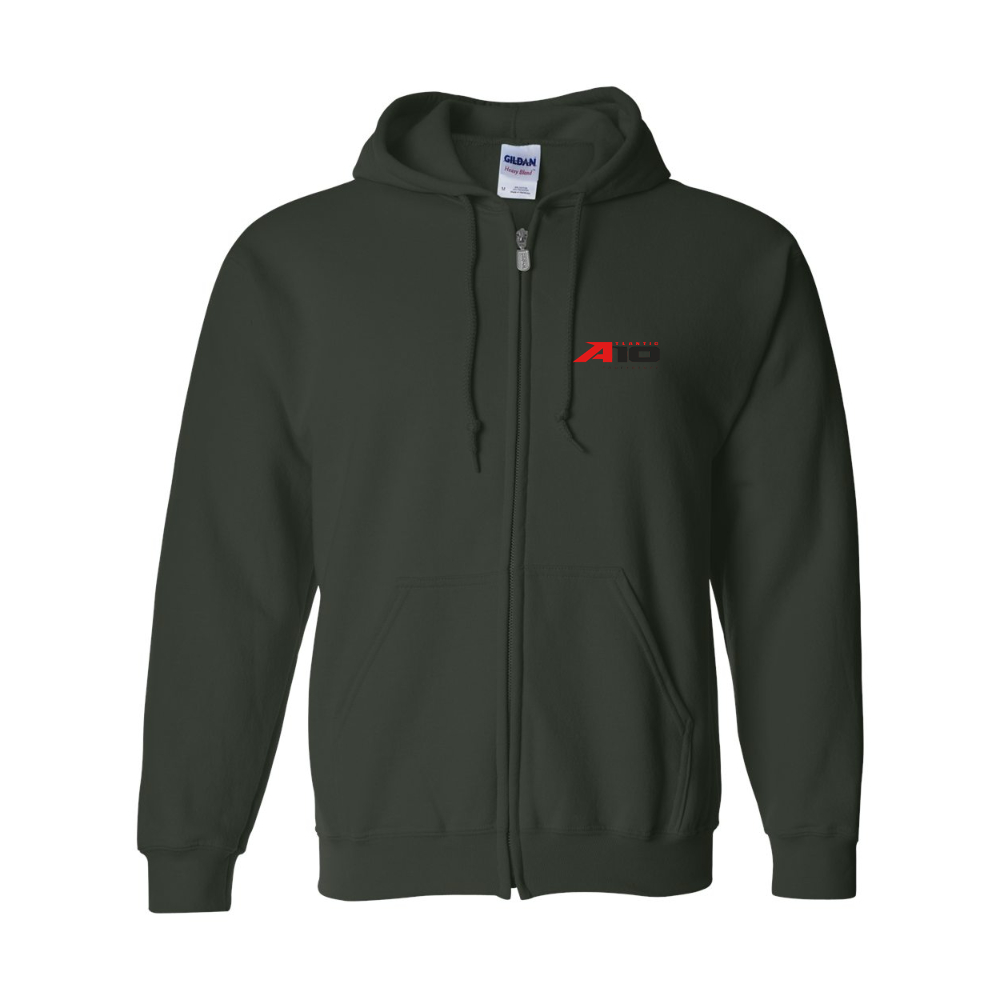 Men's  Atlantic 10 Conference  Gildan  Heavy Blend Full Zip Hooded Sweatshirt