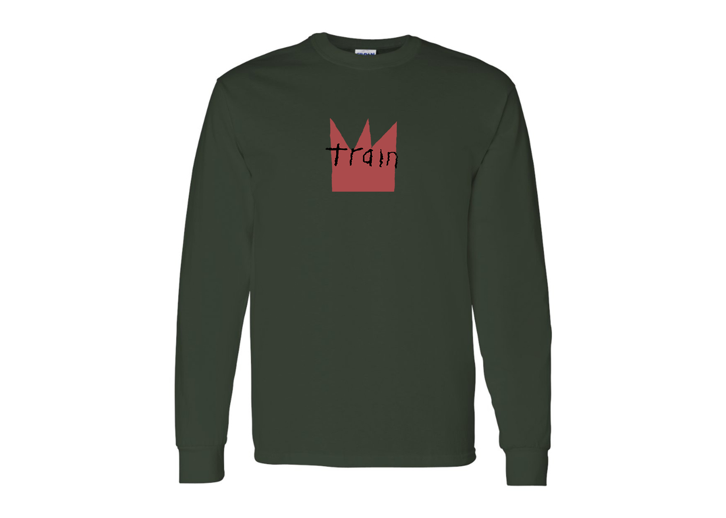 Men's Train Gildan Heavy Cotton Long Sleeve T-Shirt