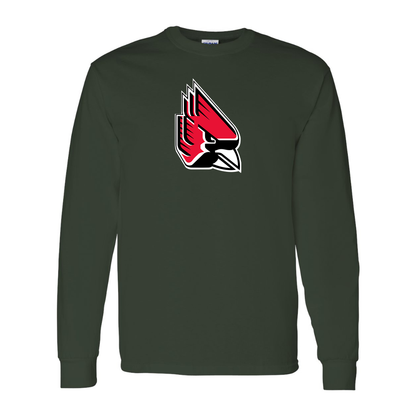 Men's   Ball State Cardinals Gildan Heavy Cotton Long Sleeve T-Shirt