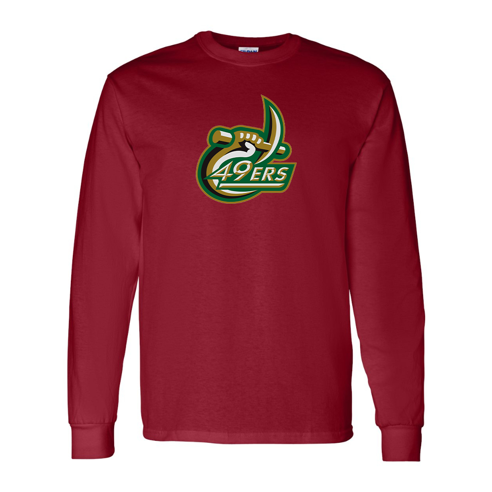Men's Charlotte 49ers Gildan Heavy Cotton Long Sleeve T-Shirt