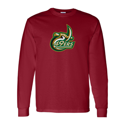 Men's Charlotte 49ers Gildan Heavy Cotton Long Sleeve T-Shirt