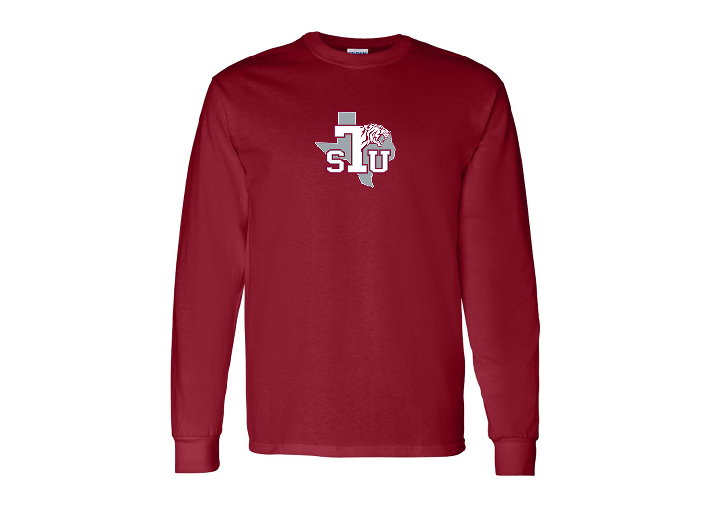 Men's Texas Southern Tigers Gildan Heavy Cotton Long Sleeve T-Shirt