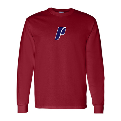 Men's Portland Pilots Logo Gildan Heavy Cotton Long Sleeve T-Shirt