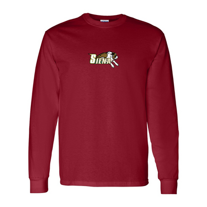Men's Siena Saints Logo Gildan Heavy Cotton Long Sleeve T-Shirt