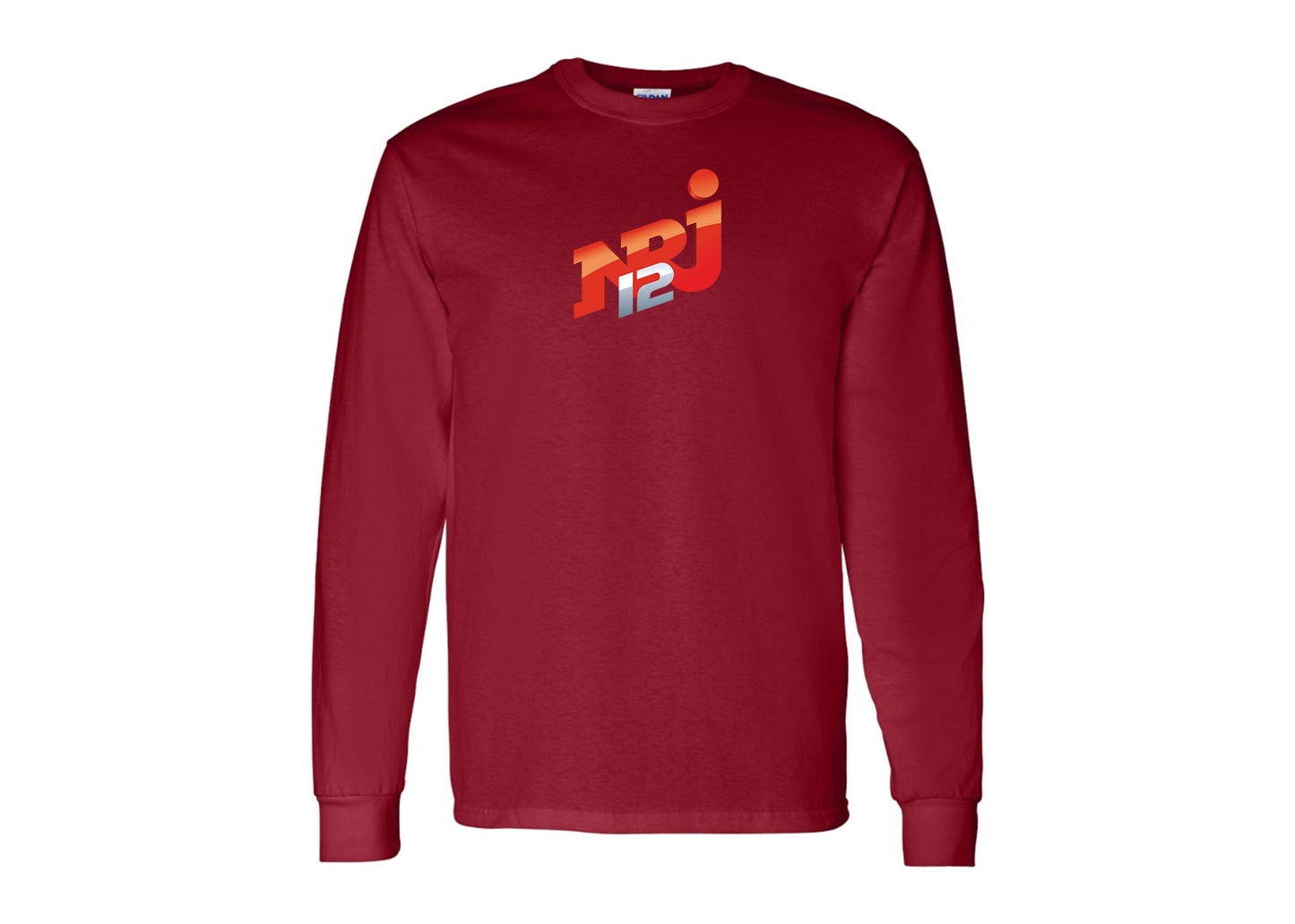 Men's NRJ 12 Logo Gildan Heavy Cotton Long Sleeve T-Shirt
