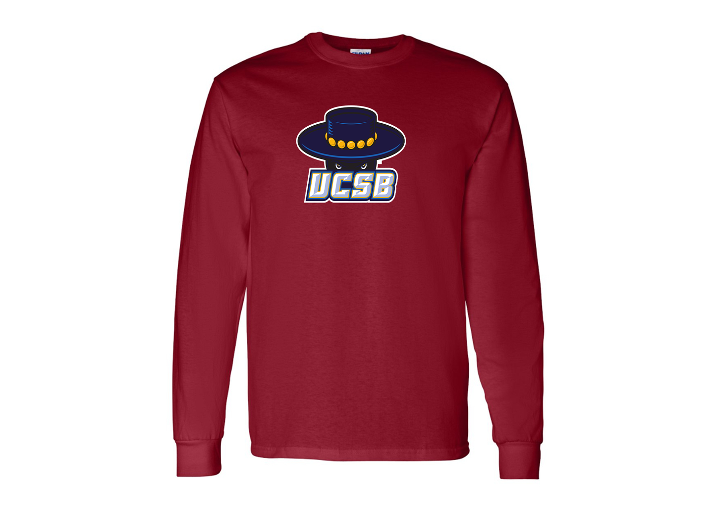 Men's UCSB Gauchos Gildan Heavy Cotton Long Sleeve T-Shirt
