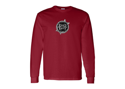 Men's When Rivers Meet Gildan Heavy Cotton Long Sleeve T-Shirt