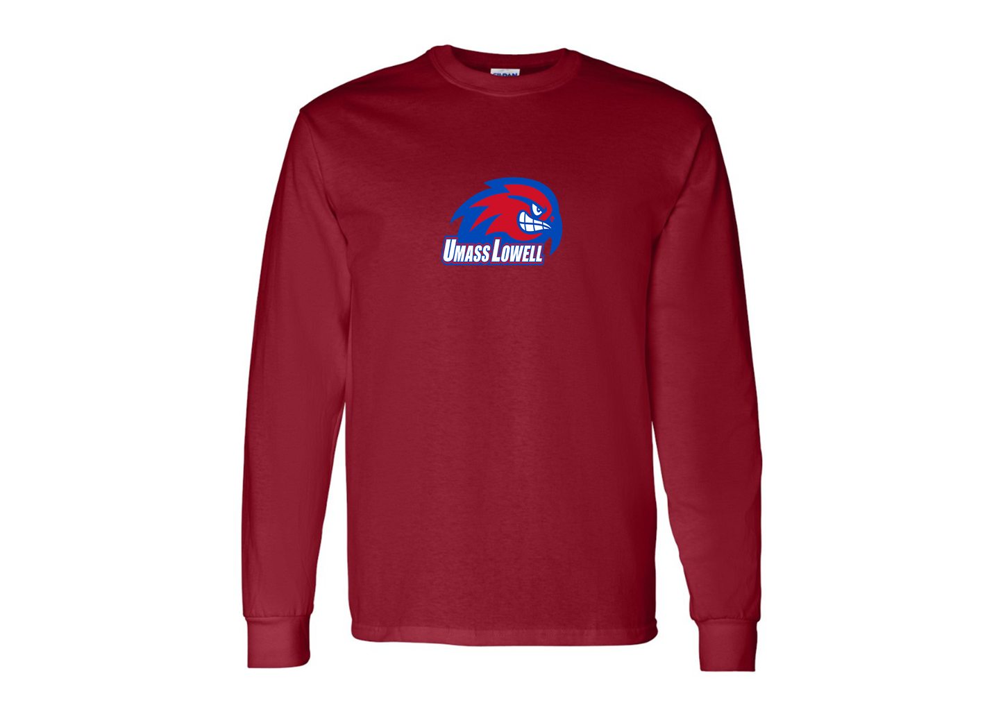 Men's UMass Lowell River Hawks Gildan Heavy Cotton Long Sleeve T-Shirt