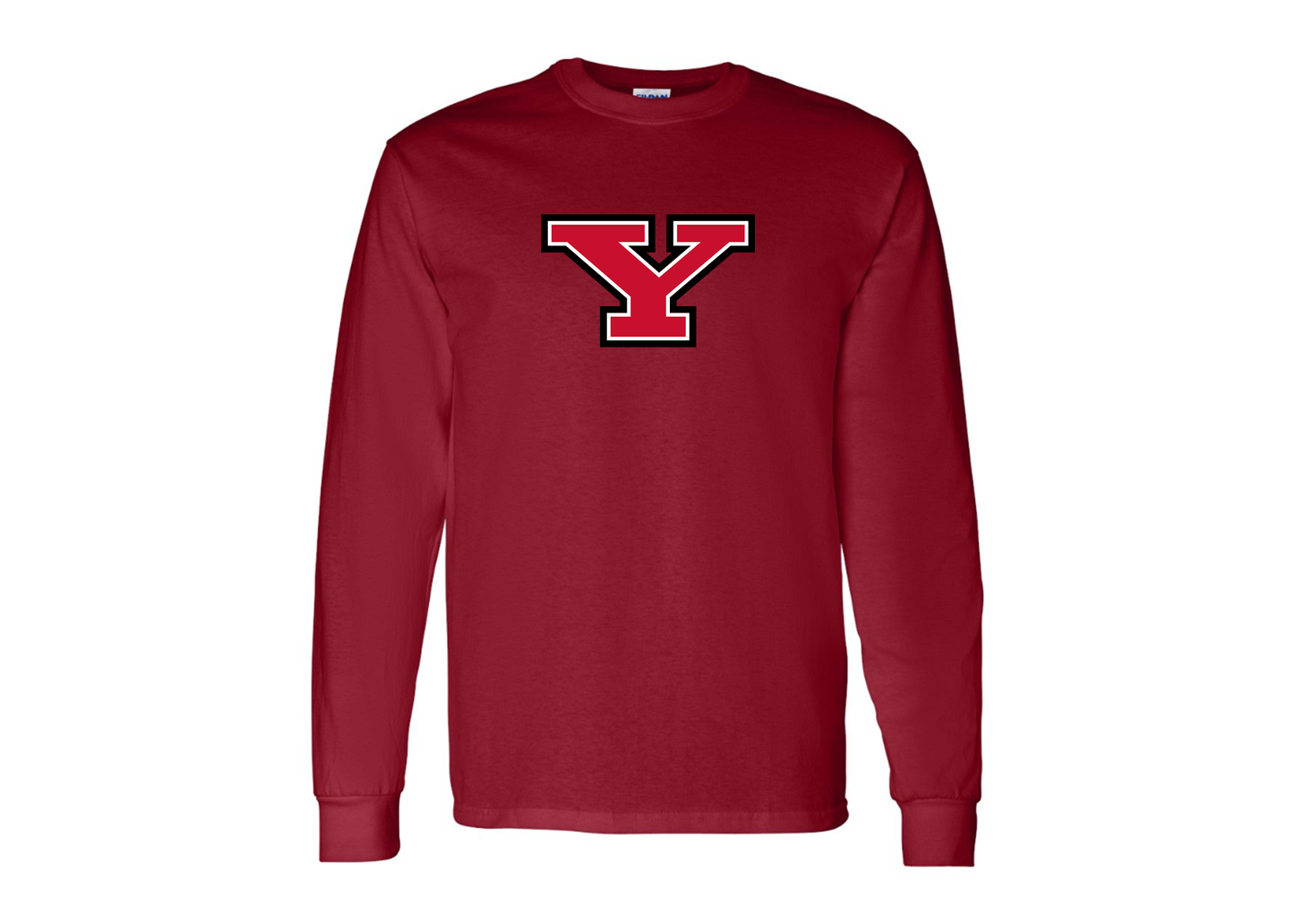 Men's Youngstown State Penguins Gildan Heavy Cotton Long Sleeve T-Shirt