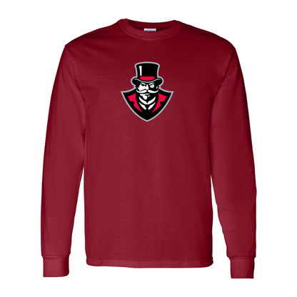 Men's  Austin Peay Governors  Gildan Heavy Cotton Long Sleeve T-Shirt