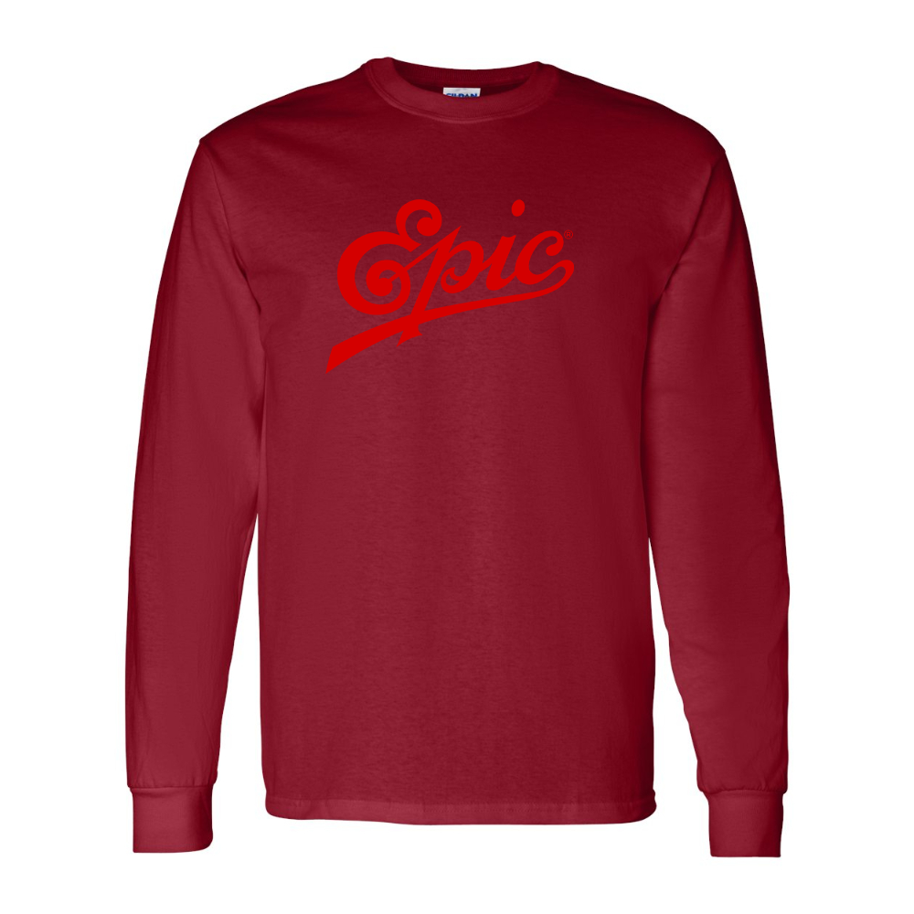 Men's Epic Records  Gildan Heavy Cotton Long Sleeve T-Shirt