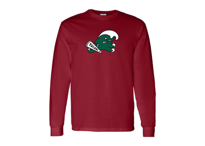 Men's Tulane Green Wave Gildan Heavy Cotton Long Sleeve T-Shirt