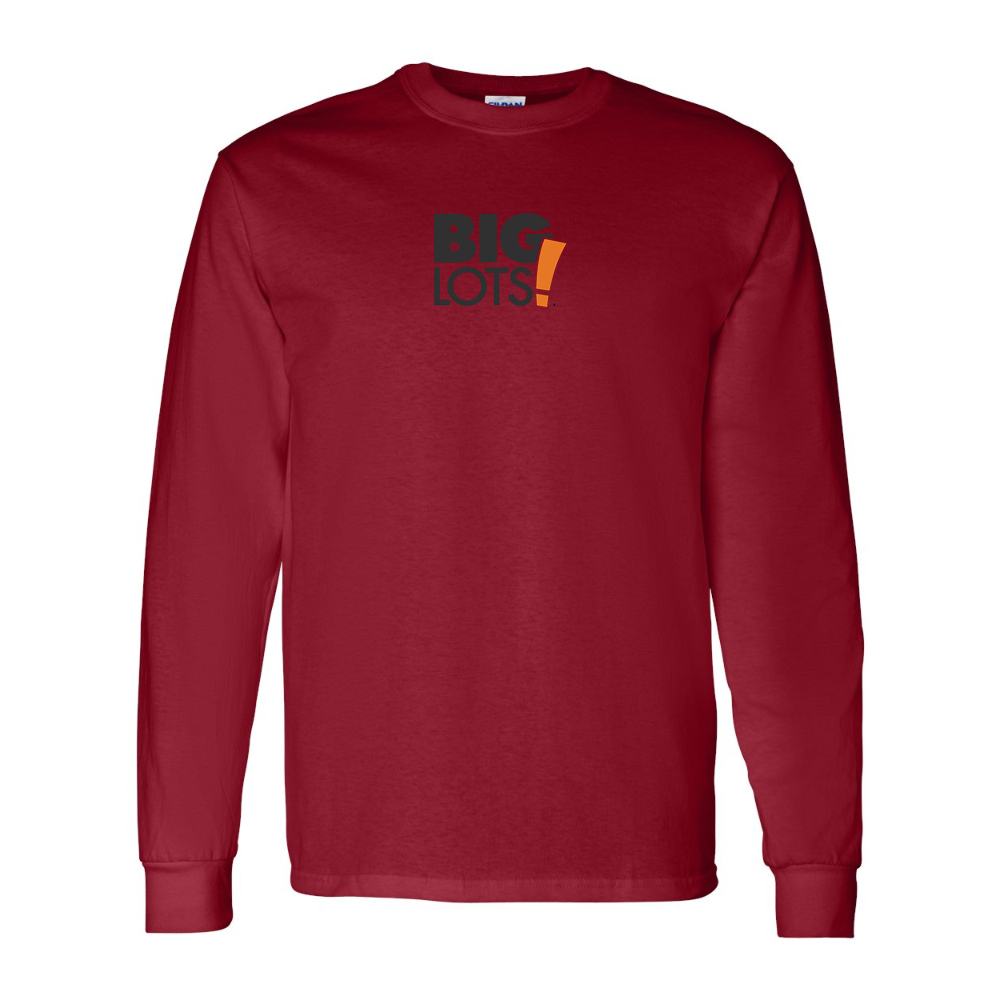 Men's Big Lots Logo Gildan Heavy Cotton Long Sleeve T-Shirt