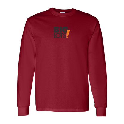 Men's Big Lots Logo Gildan Heavy Cotton Long Sleeve T-Shirt