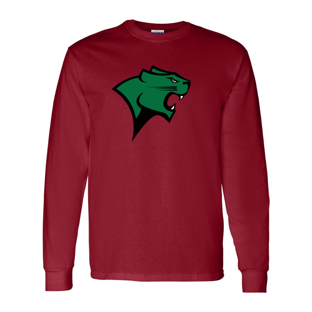 Men's Chicago State Cougars  Gildan Heavy Cotton Long Sleeve T-Shirt