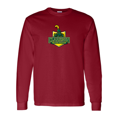 Men's Clarkson Golden Knights Gildan Heavy Cotton Long Sleeve T-Shirt