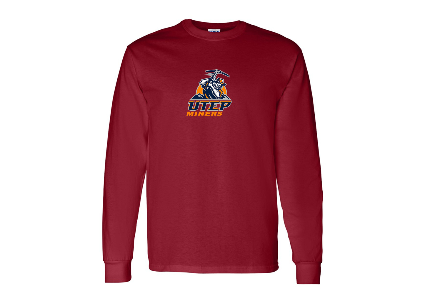 Men's UTEP Miners Gildan Heavy Cotton Long Sleeve T-Shirt