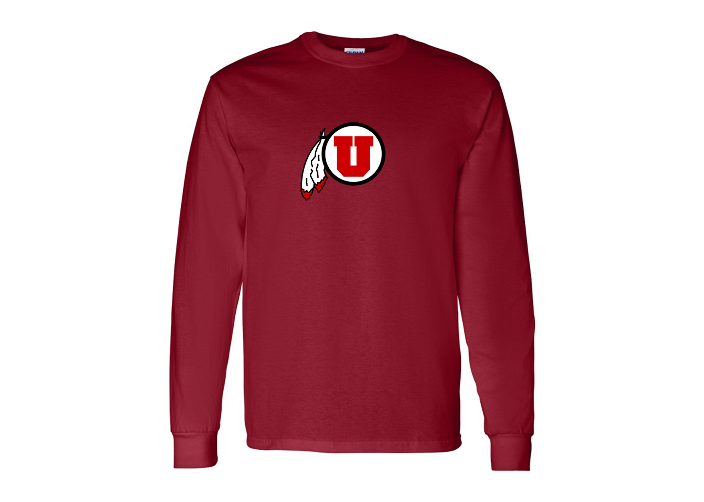 Men's Utah Utes Gildan Heavy Cotton Long Sleeve T-Shirt