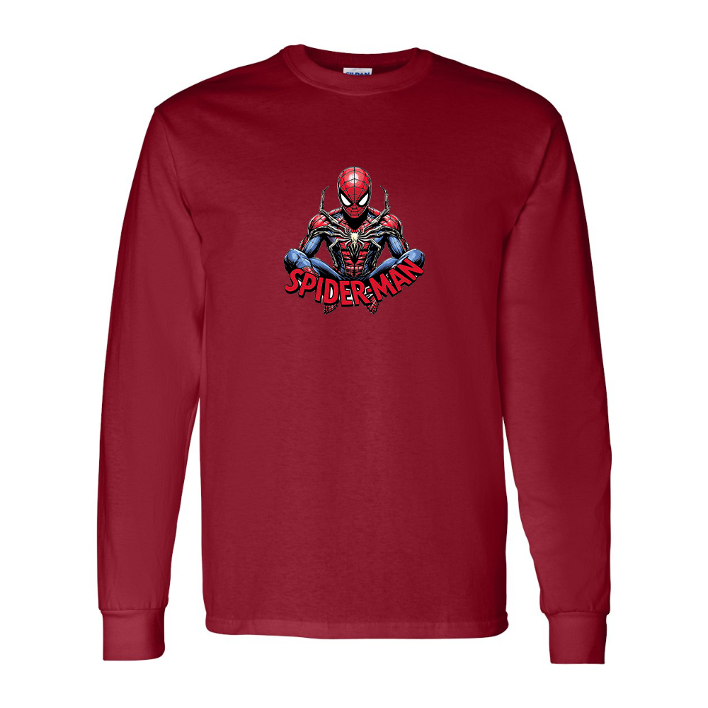 Men's Spider-Man 2025 Gildan Heavy Cotton Long Sleeve T-Shirt