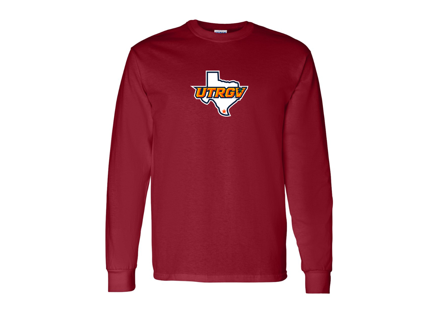 Men's UTRGV Vaqueros Gildan Heavy Cotton Long Sleeve T-Shirt