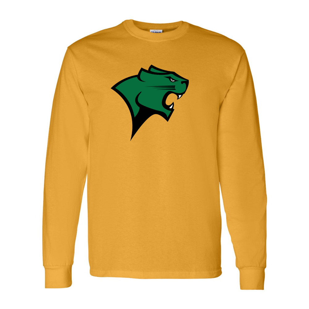 Men's Chicago State Cougars  Gildan Heavy Cotton Long Sleeve T-Shirt