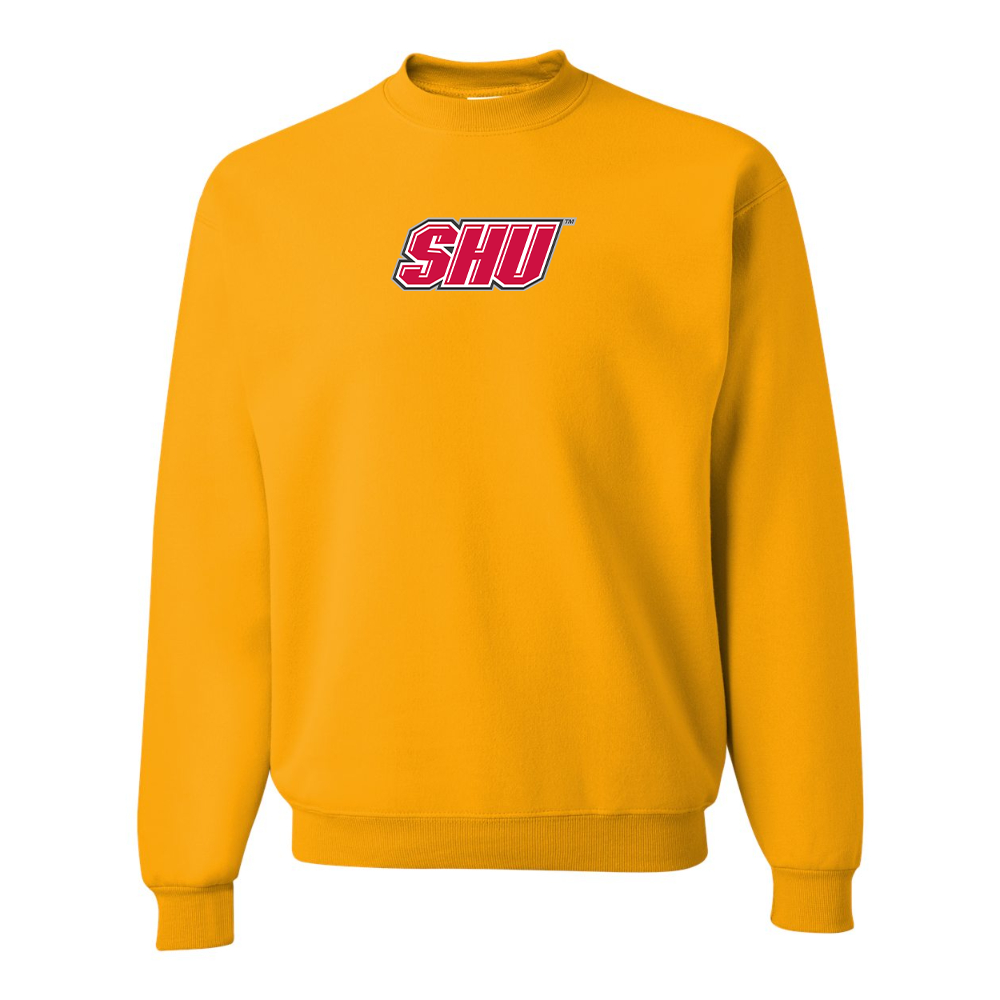 Men's Sacred Heart Pioneers Logo JERZEES NuBlend Crewneck Sweatshirt